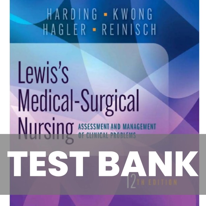 Lewis med surg nursing test bank