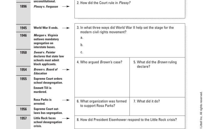 Plessy v ferguson 1896 answer key