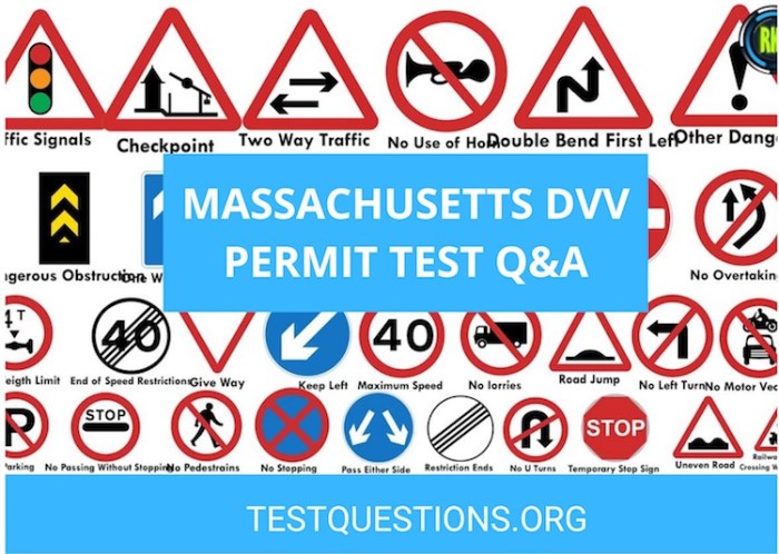 Massachusetts permit practice test in portuguese