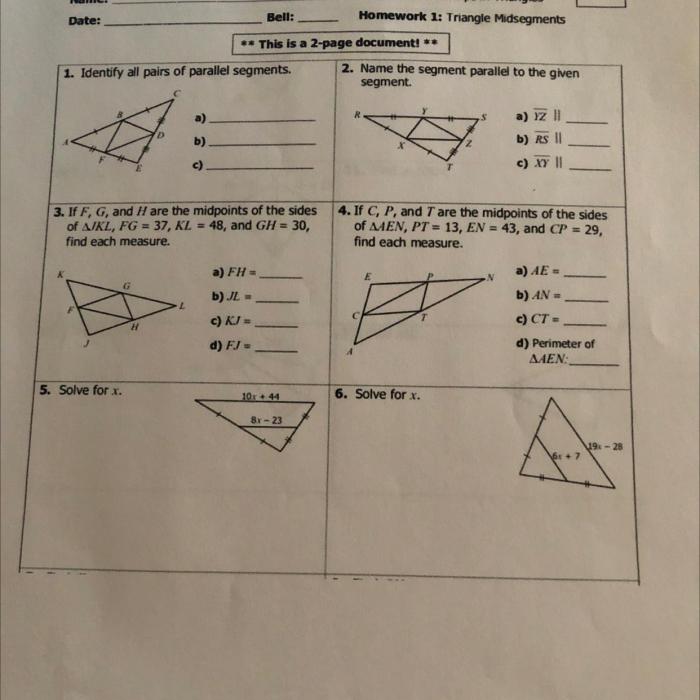 Unit 5 test relationships in triangles answer key