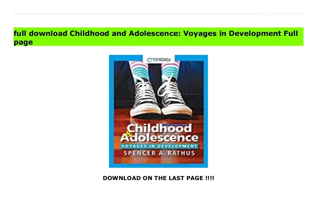 Adolescence childhood development