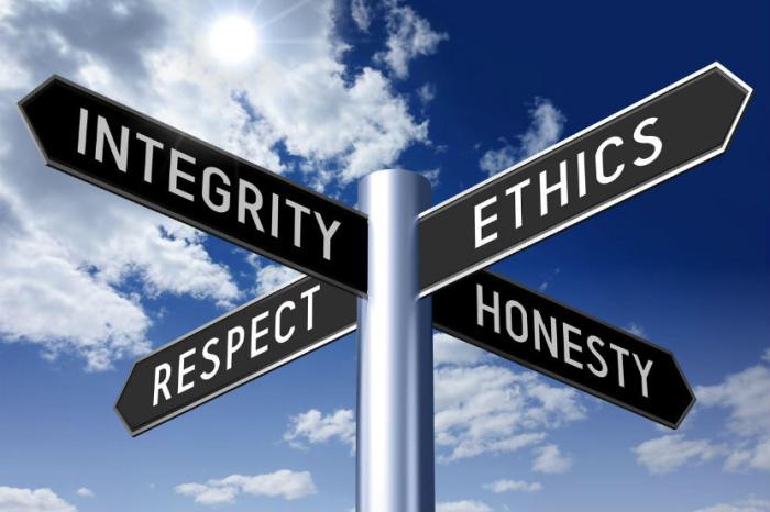 Honesty integrity and morals are the cornerstone of public safety